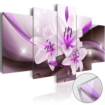 Πίνακας σε ακρυλικό γυαλί - Violet Desert Lily [Glass]