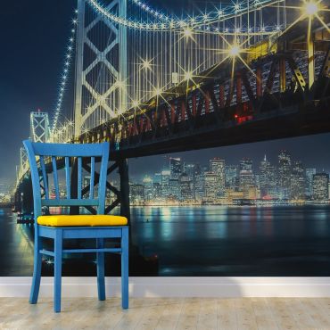 Φωτοταπετσαρία - Bay Bridge at night