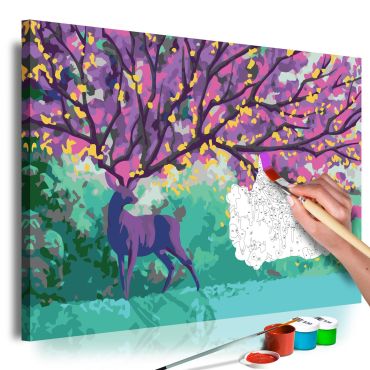 Πίνακας για να τον ζωγραφίζεις - Purple Deer 60x40