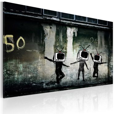 Πίνακας - TV heads dance (Banksy) 60x40