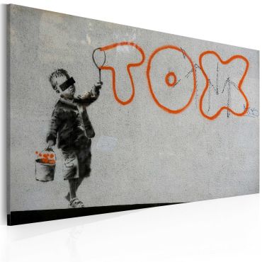 Πίνακας - Wallpaper graffiti (Banksy) 60x40