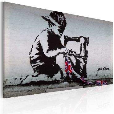 Πίνακας - Union Jack Kid (Banksy) 60x40