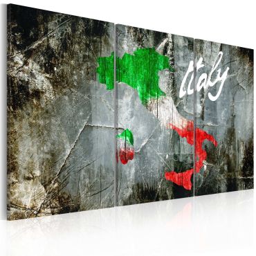Πίνακας - Artistic map of Italy - triptych