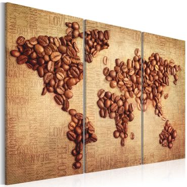 Πίνακας - Coffee from around the world - triptych