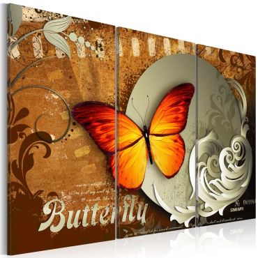 Πίνακας - Fiery butterfly and  full moon