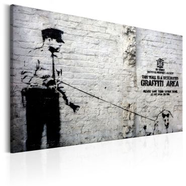 Πίνακας - Graffiti Area (Police and a Dog) by Banksy