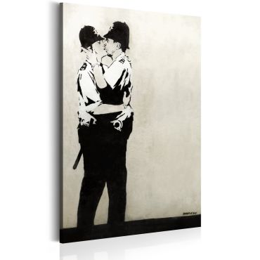 Πίνακας - Kissing Coppers by Banksy