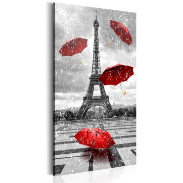 Πίνακας - Paris: Red Umbrellas 60x120