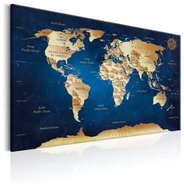 Πίνακας - World Map: The Dark Blue Depths