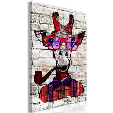 Πίνακας - Hipster Giraffe (1 Part) Vertical