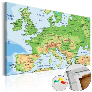 Πίνακας φελλού - Europe [Cork Map]
