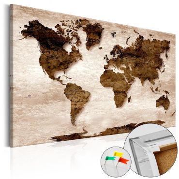 Πίνακας φελλού - The Brown Earth [Cork Map]