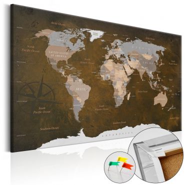 Πίνακας φελλού - Cinnamon Travels [Cork Map]