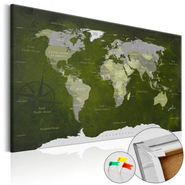 Πίνακας φελλού - Malachite World [Cork Map]