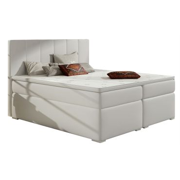 Επενδυμένο κρεβάτι Belo με στρώμα και ανώστρωμα