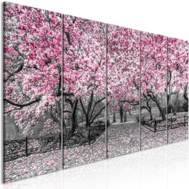 Πίνακας - Magnolia Park (5 Parts) Narrow Pink