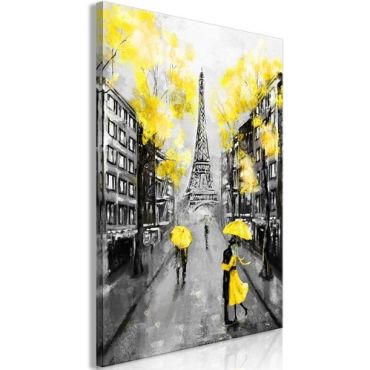 Πίνακας - Paris Rendez-Vous (1 Part) Vertical Yellow