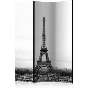 Διαχωριστικό με 3 τμήματα - Paris: black and white photography [Room Dividers]