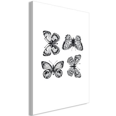 Πίνακας - Four Butterflies (1 Part) Vertical