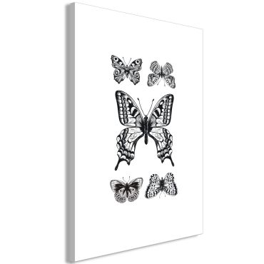 Πίνακας - Five Butterflies (1 Part) Vertical