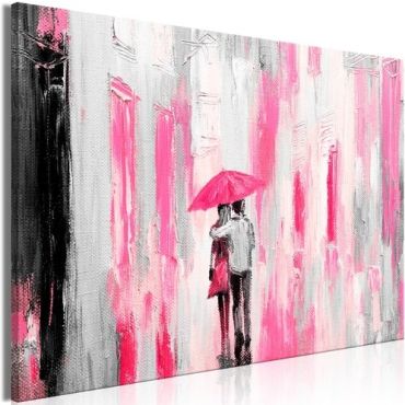 Πίνακας - Umbrella in Love (1 Part) Wide Pink