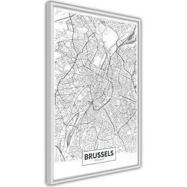 Αφίσα - City map: Brussels