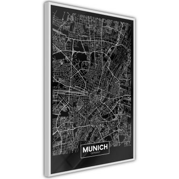 Αφίσα - City Map: Munich (Dark)