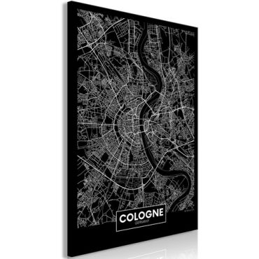 Πίνακας - Dark Map of Cologne (1 Part) Vertical