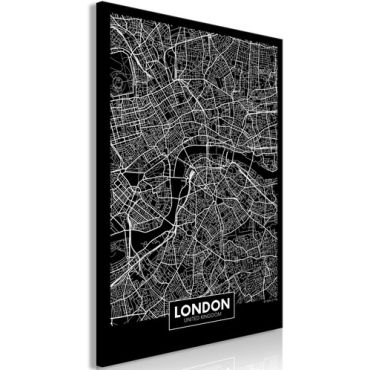 Πίνακας - Dark Map of London (1 Part) Vertical