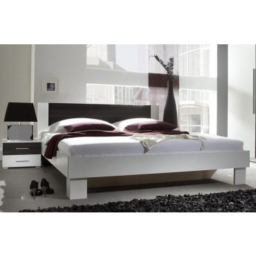 Κρεβάτι με 2 κομοδίνα Veron-180Χ200-Βέγγε/Λευκό