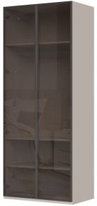 Ντουλάπα Phantom δίφυλλη glass