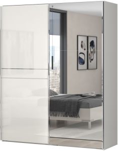 Ντουλάπα συρόμενη δίφυλλη Realm 180 με καθρέπτη