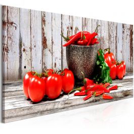 Πίνακας - Red Vegetables (1 Part) Wood Narrow