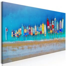 Πίνακας - Colourful Boats (1 Part) Narrow