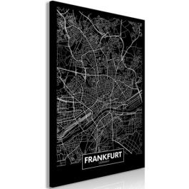 Πίνακας - Dark Map of Frankfurt (1 Part) Vertical